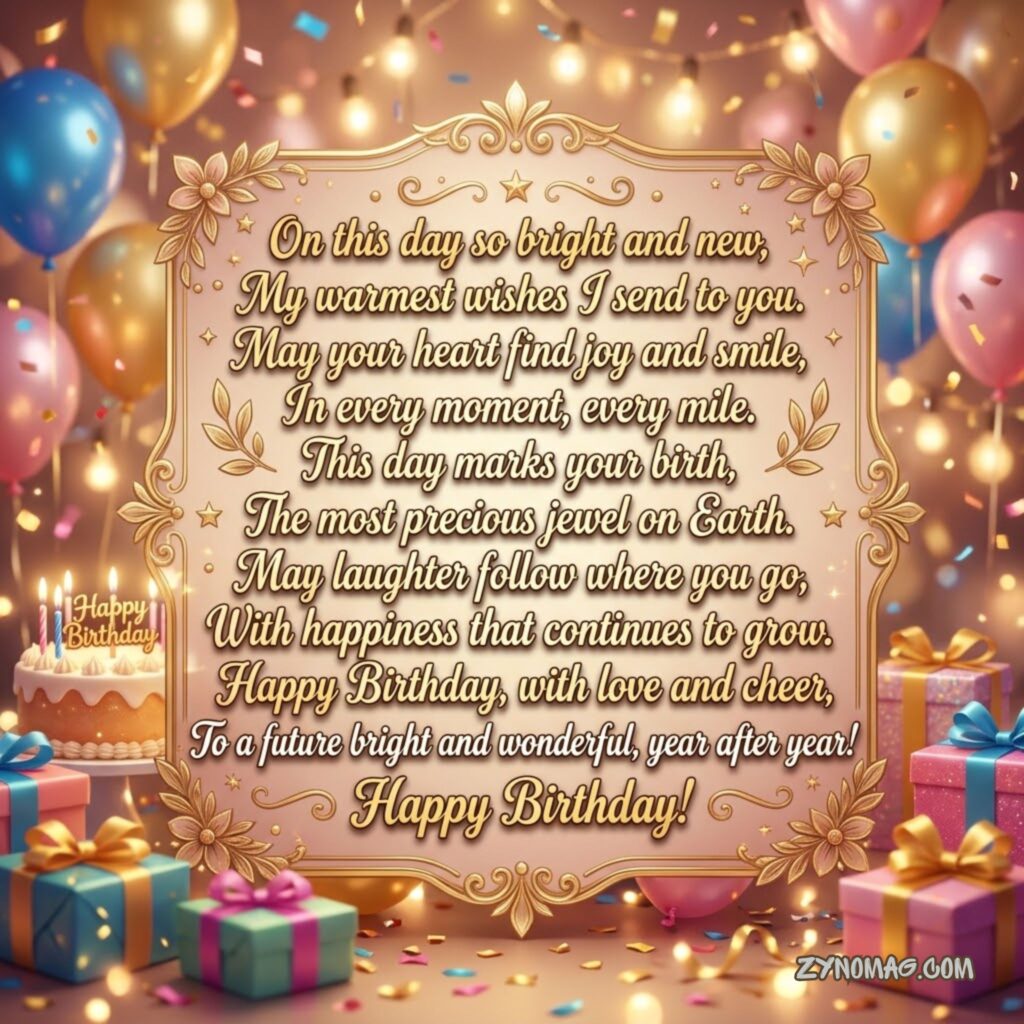 Happy Birthday Wishes Shayari In English Text
