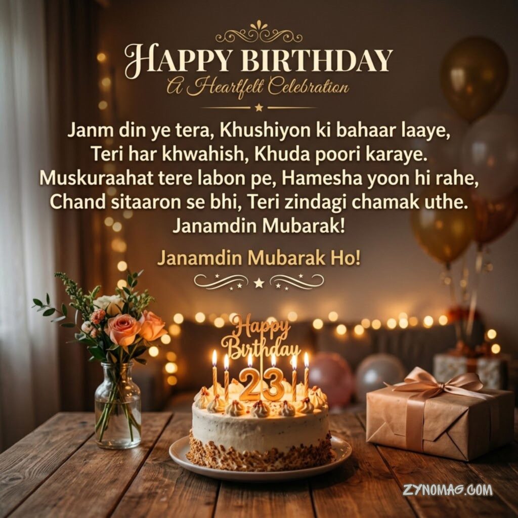 Heartfelt Happy Birthday Shayari In Roman English