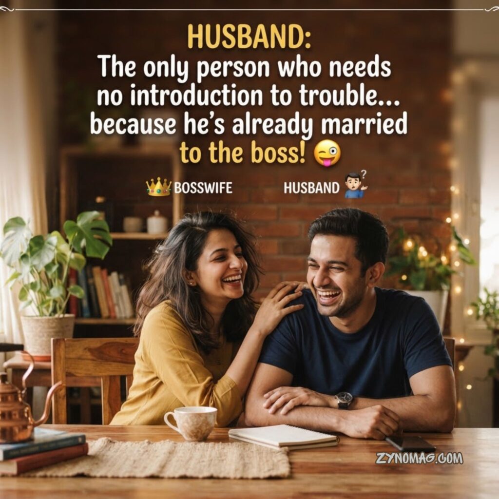Husband ke Liye Kuch Line in English Funny