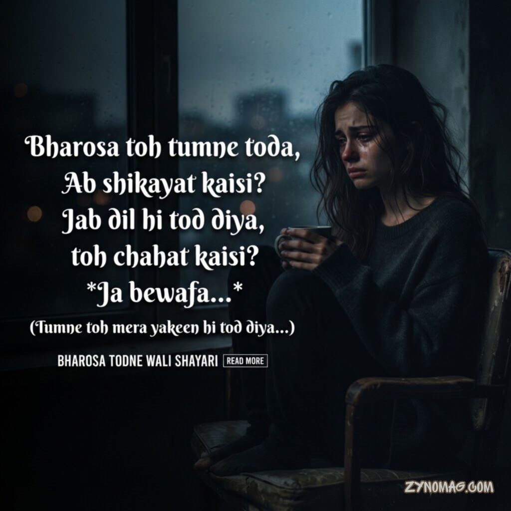 Instagram Bharosa Todne Wali Shayari