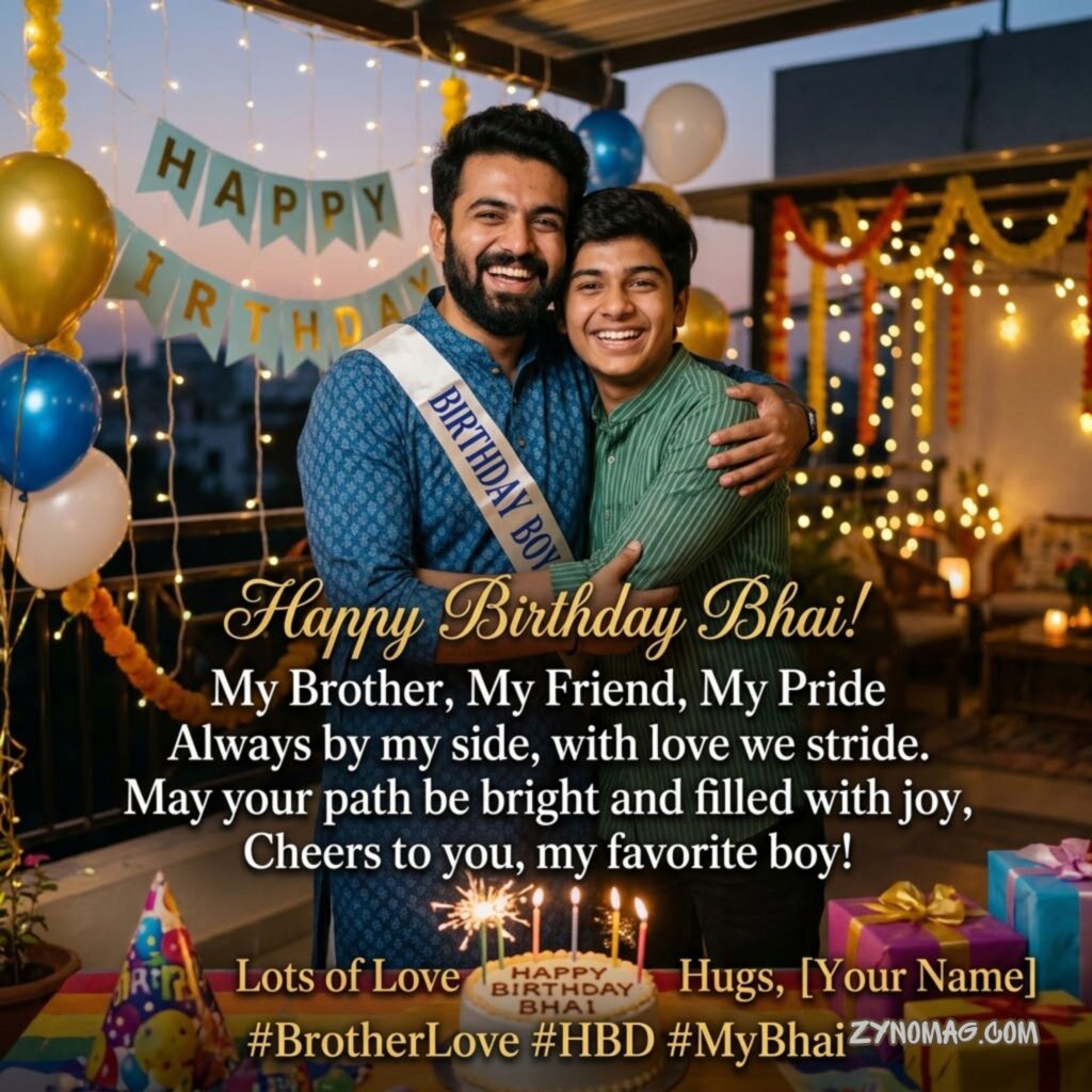 Happy Birthday Bhai Shayari In English