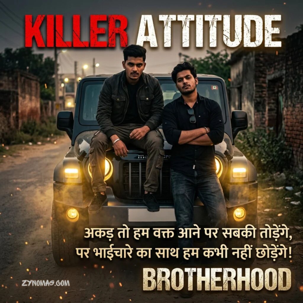 Killer Attitude Brother Attitude Shayari