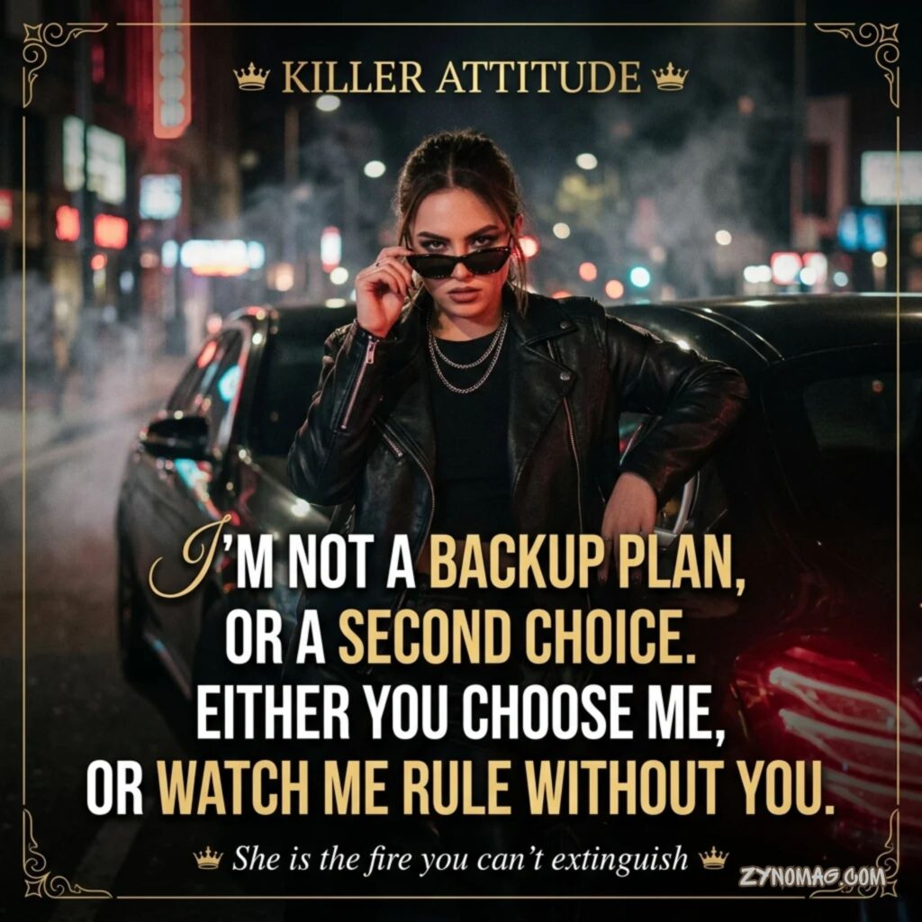 Killer Attitude Quotes for Girls in English