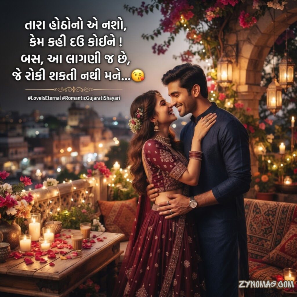 Kiss Gujarati Shayari Love Romantic