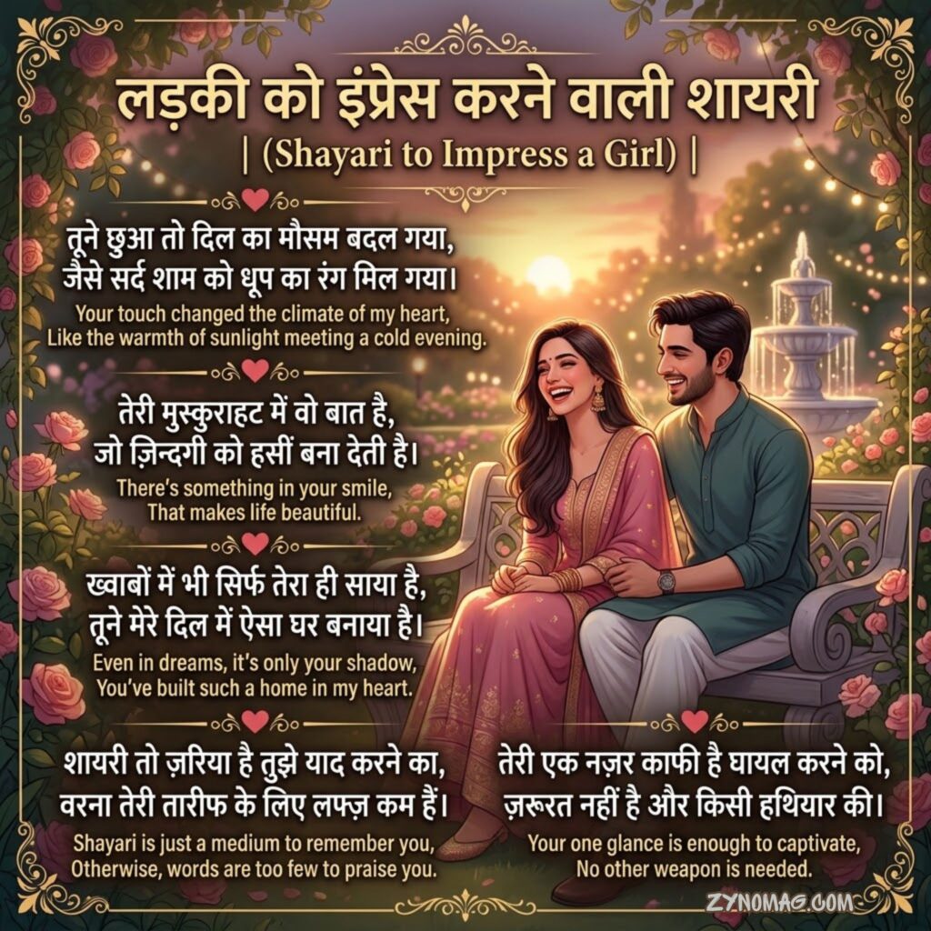Ladki ko Impress Karne Wali Shayari English