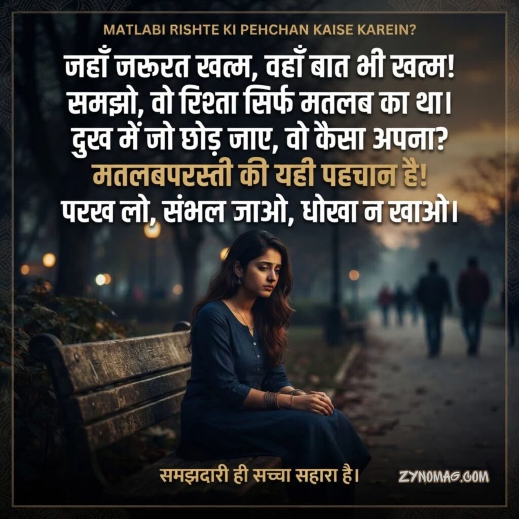Matlabi Rishte Ki Pehchan Kaise Karein?