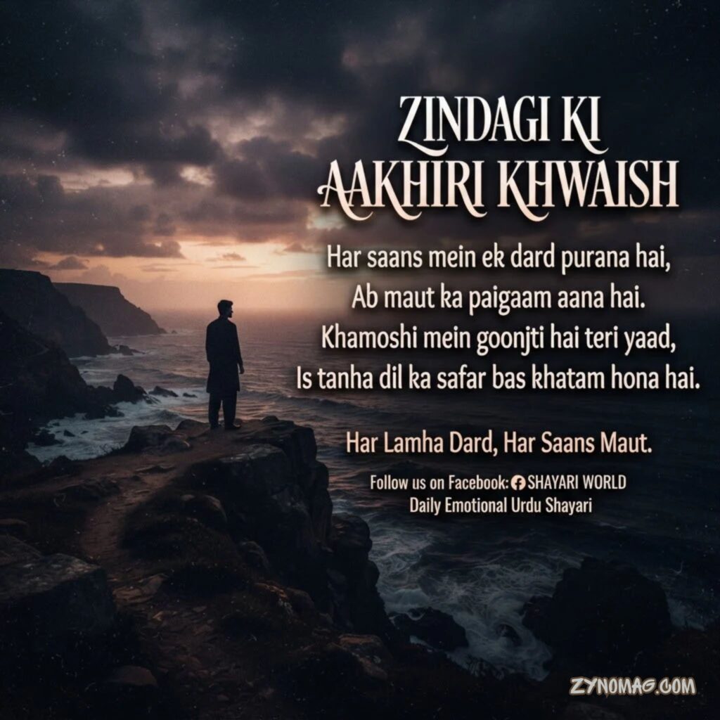 Maut Shayari in English Text