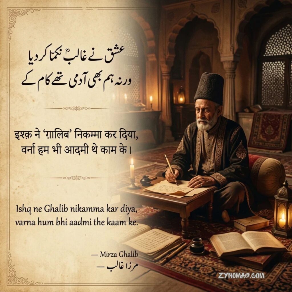 Mirza Ghalib Shayari Love