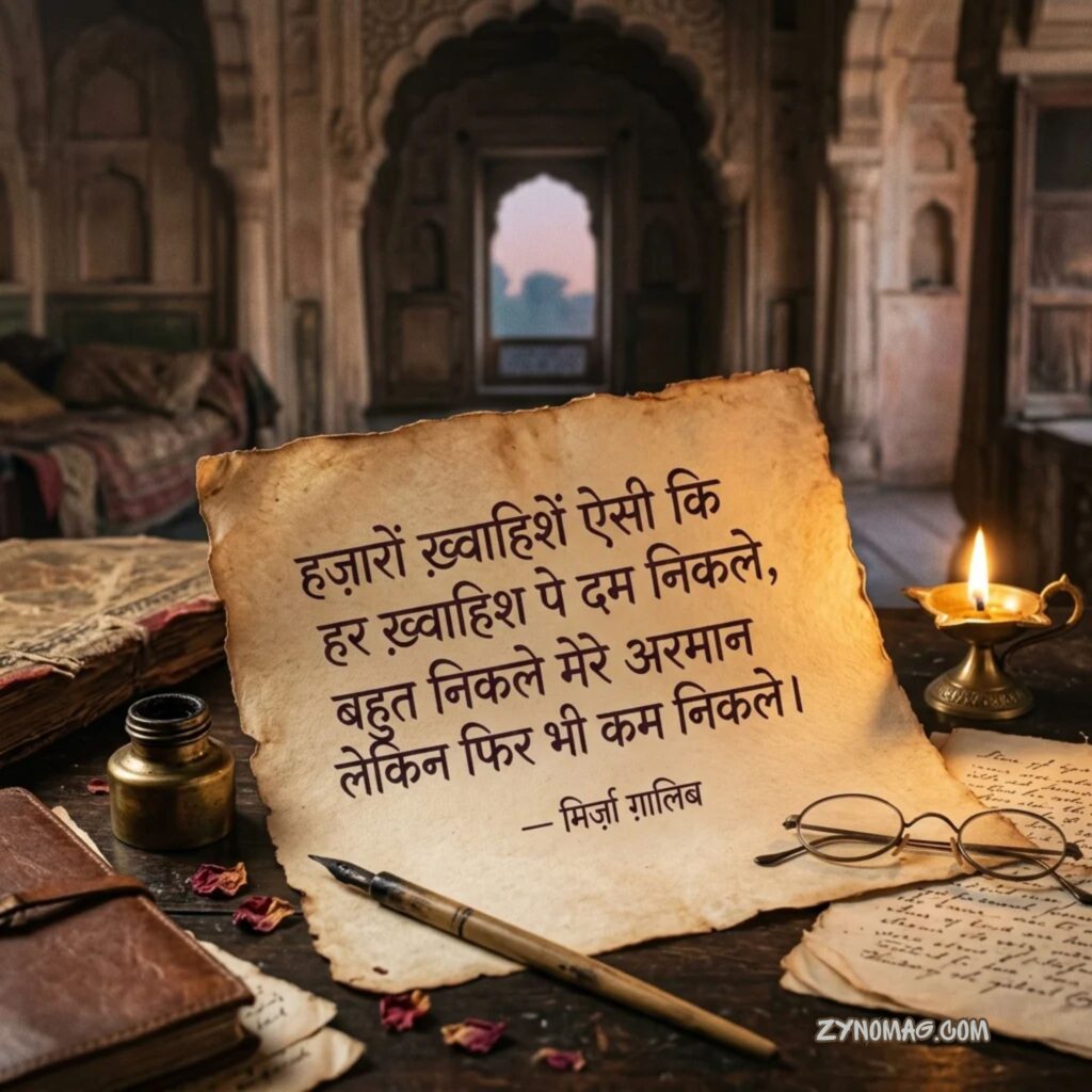 Mirza Ghalib Shayari in Hindi
