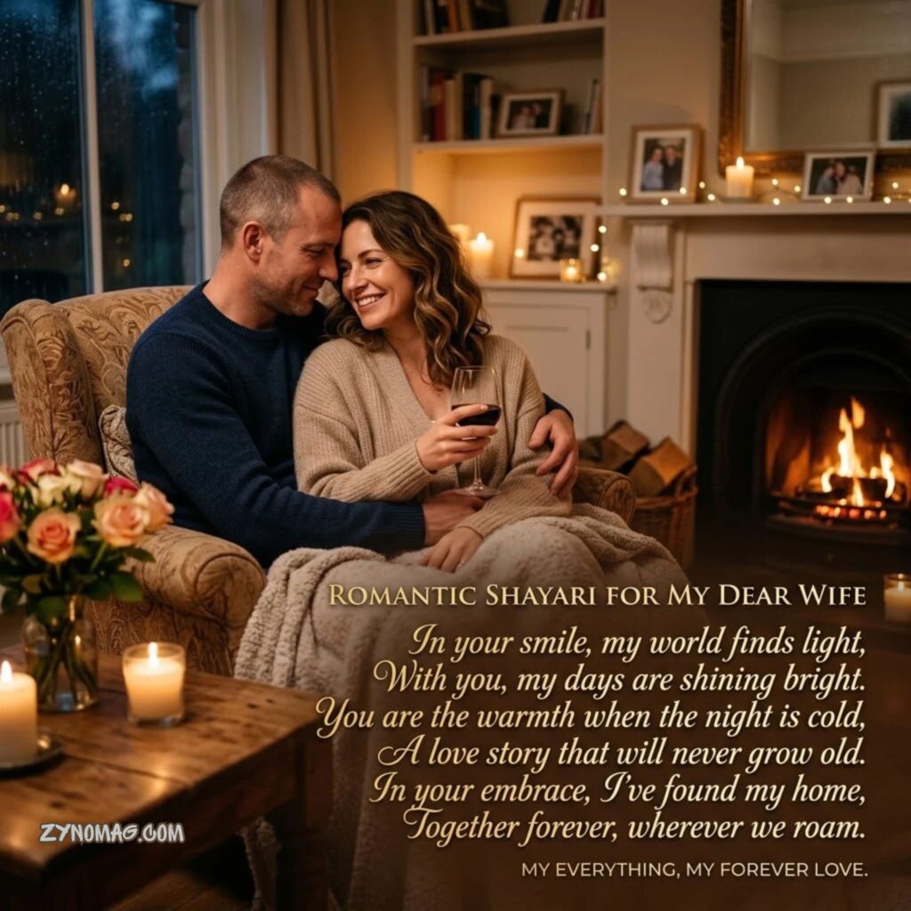 Romantic Shayari in English For Wife