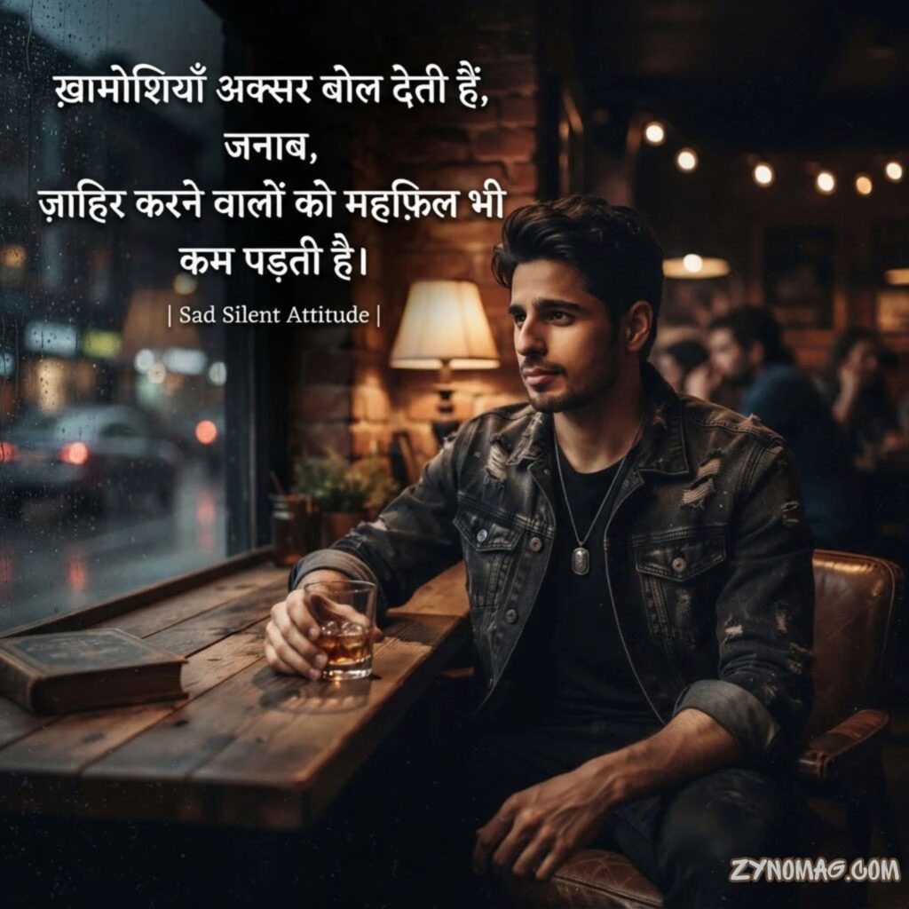 Sad Silent Attitude Shayari in Hindi