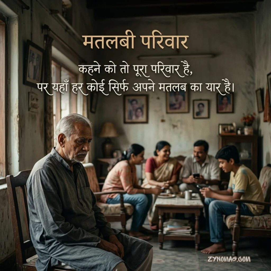 Selfish Family Quotes In Hindi