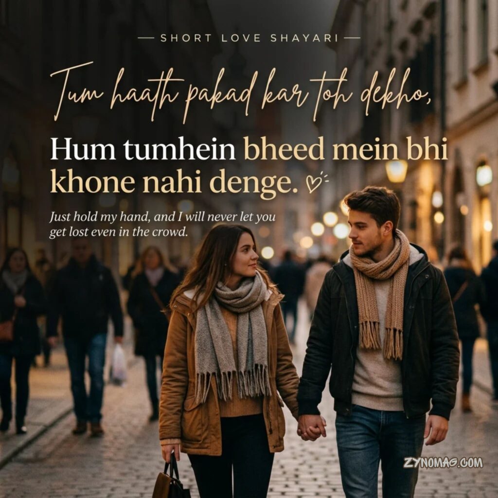 Short Love Shayari in English Hindi