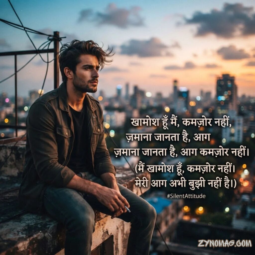 Silent Attitude Shayari in Hindi