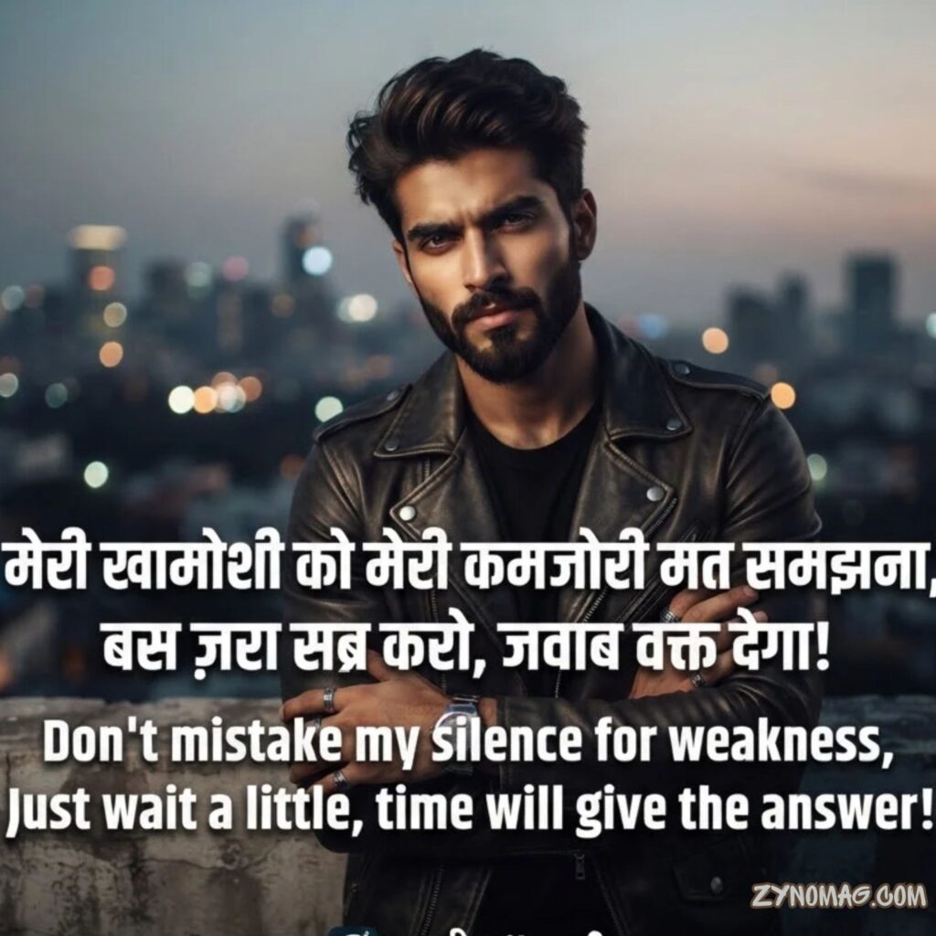 Silent Attitude Shayari in Hindi English