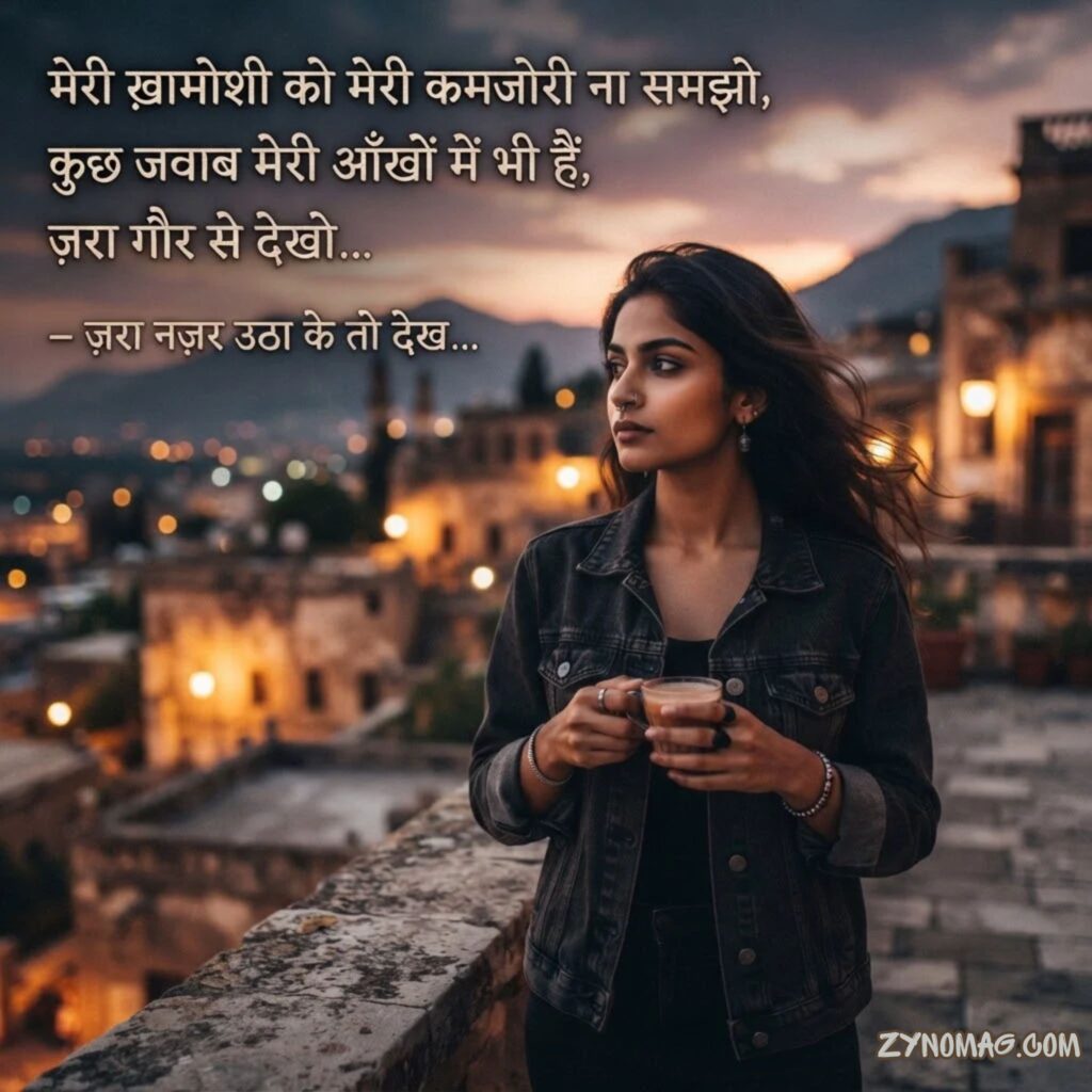 Silent Attitude Shayari in Hindi for Girl