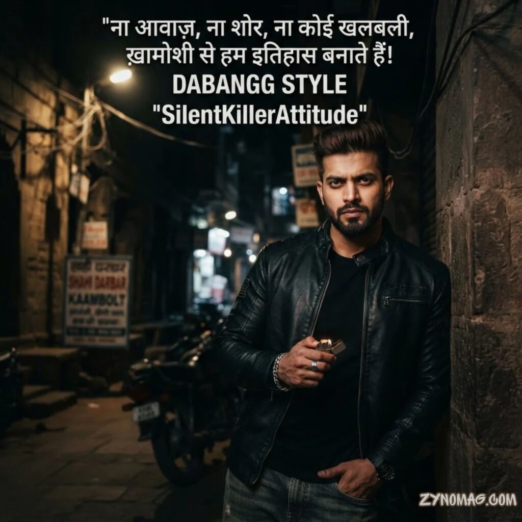 Silent Killer Attitude Shayari (Dabangg Style)