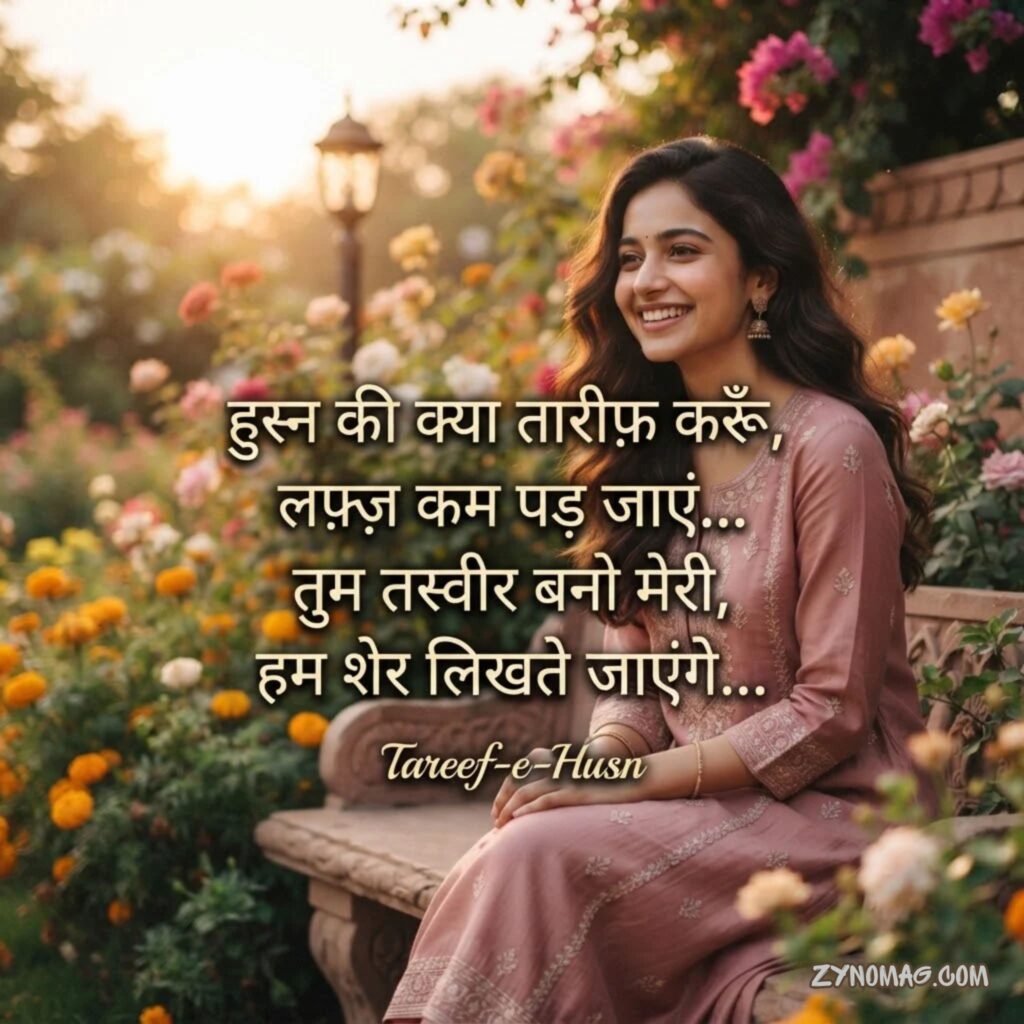 Tareef Shayari in Hindi on Beauty