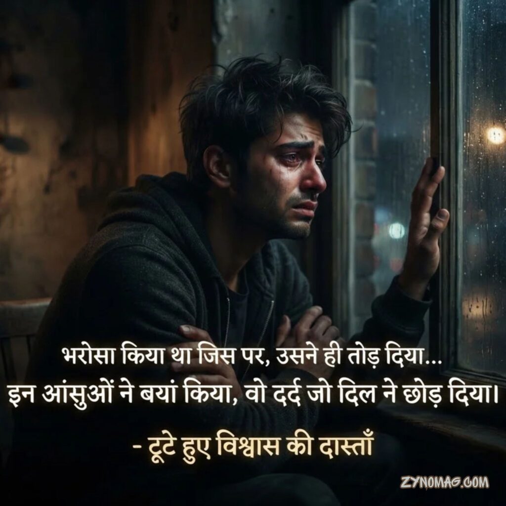 Toote Huye Vishwas Ki Dard Bhari Shayari