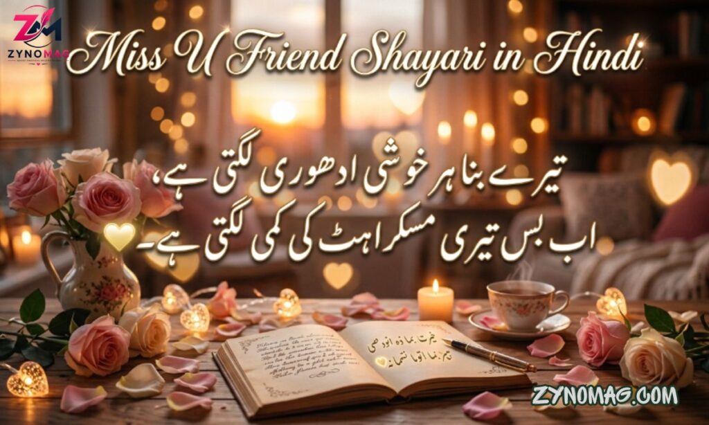 150+ Best Miss U Friend Shayari in Hindi (2026) | Heart Touching Yaad Shayari