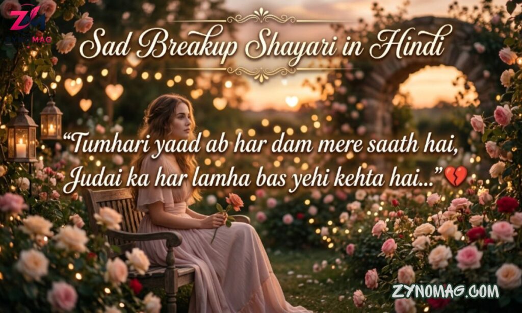150+ Best Sad Breakup Shayari in Hindi (2026) | Heart Touching Broken Heart Shayari