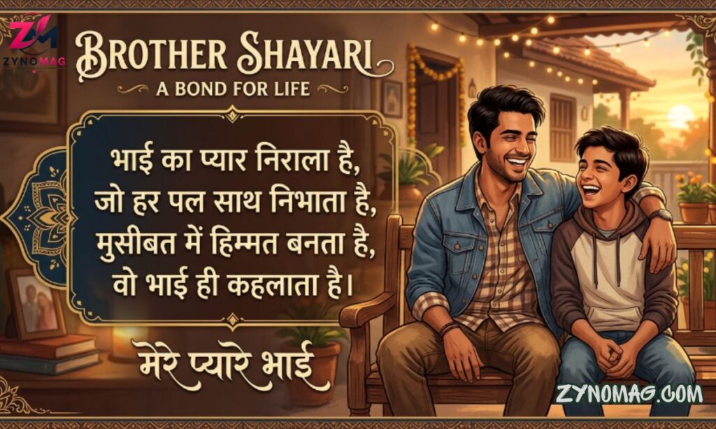190+ Best Brother Shayari in English (2026) – Heart-Touching Shayari for Brother