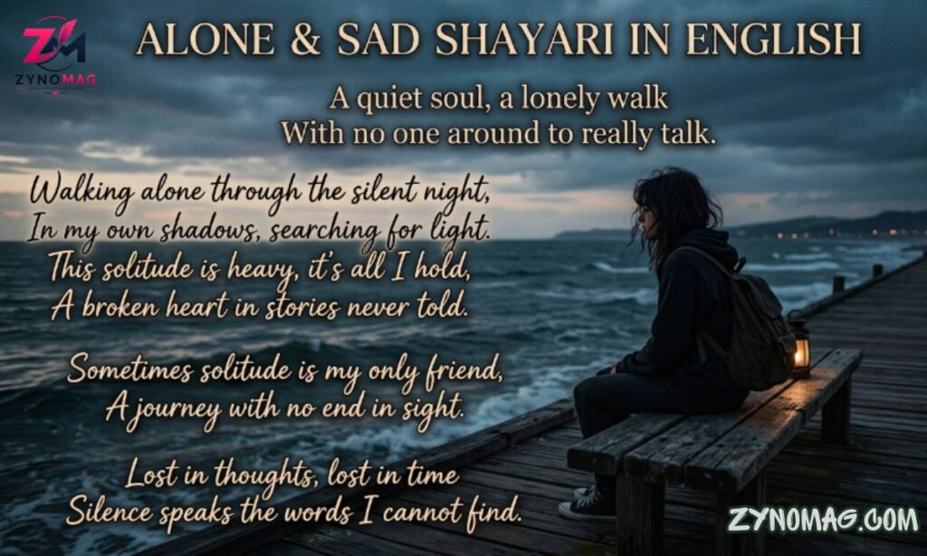 Alone Sad Shayari in English: 180+ Heart-Touching Sad Shayari for Lonely Moments