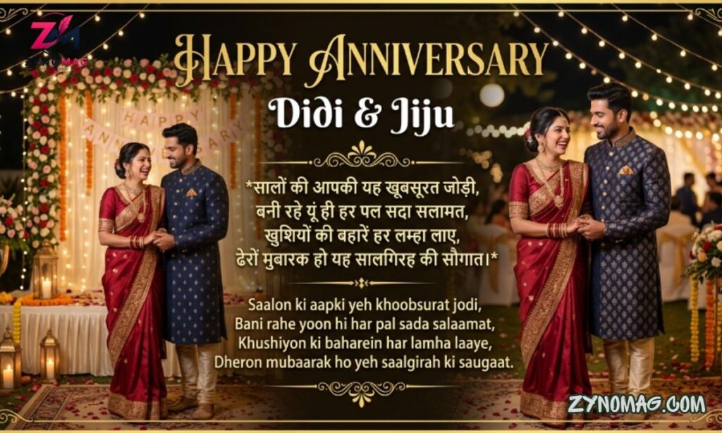 Happy Anniversary Didi and Jiju Wishes: 180+ Heartfelt Messages & Quotes (2026)