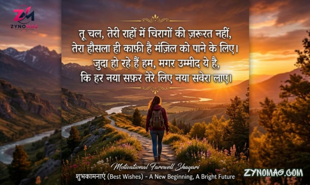 190+ Motivational Farewell Shayari in Hindi: Best Goodbye Wishes & Quotes