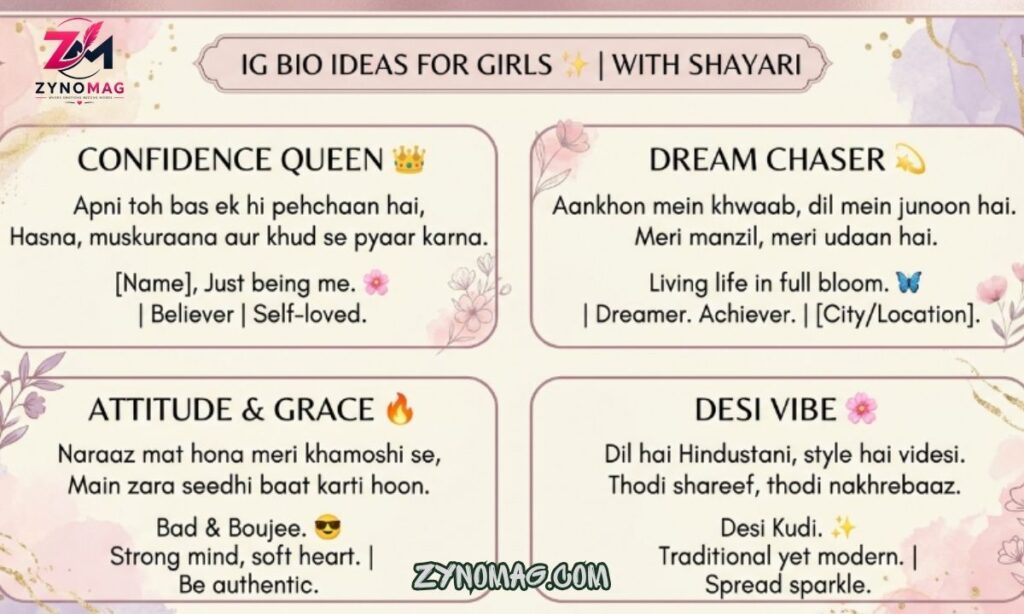 Instagram Bio for Girls: 190+ Stylish, Cute, Attitude & Aesthetic Bio Ideas (2026)