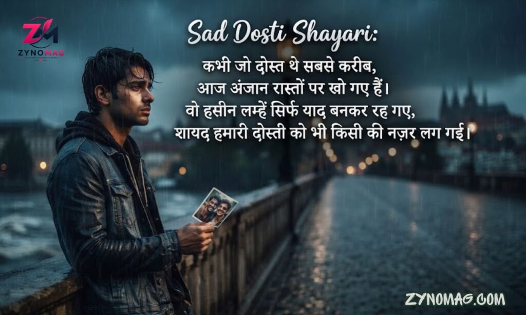 160+ Sad Dosti Shayari in Hindi: Heart-Touching Sad Friendship Shayari & Quotes (2026)