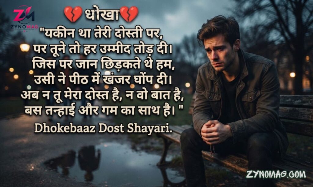 180+ Dhokebaaz Dost Shayari in Hindi: धोखेबाज़ दोस्तों के लिए दर्द भरी Shayari (2026)