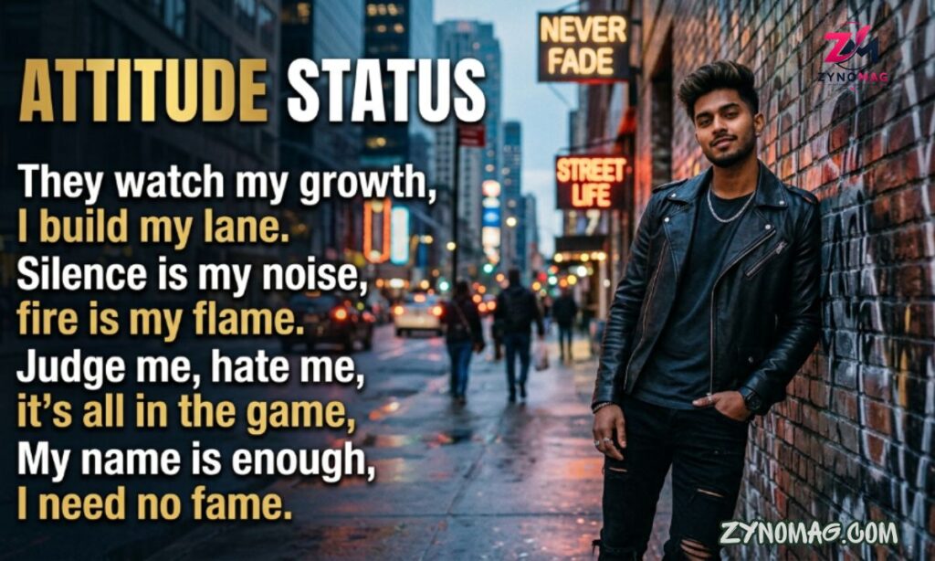 200+ Attitude Status in English: Best Attitude Quotes & Stylish Status for Instagram (2026)
